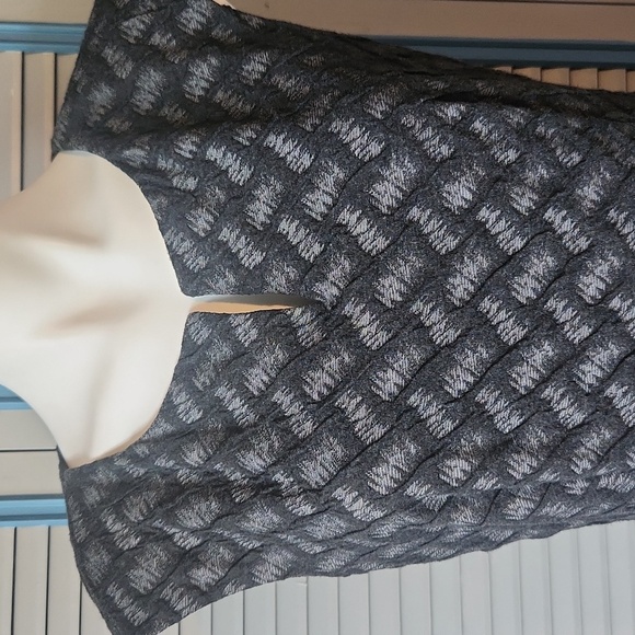 Connected Apparel Basketweave Textured Dress - Picture 3 of 13